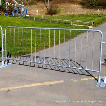 Barrière galvanisée de contrôle de foule